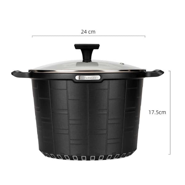 GRANITKRYTA MED LOCK 24 cm 6,5 L E-7032