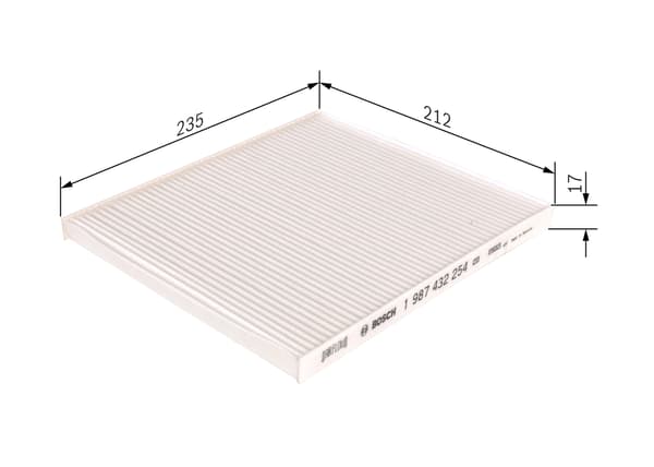 Kupéfilter 1987432254 Bosch