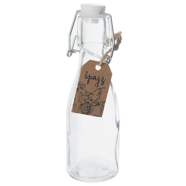 Lasipullo klipsillä 160 ml