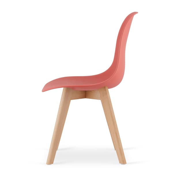 KITO stol vermilion / naturlige ben x 2