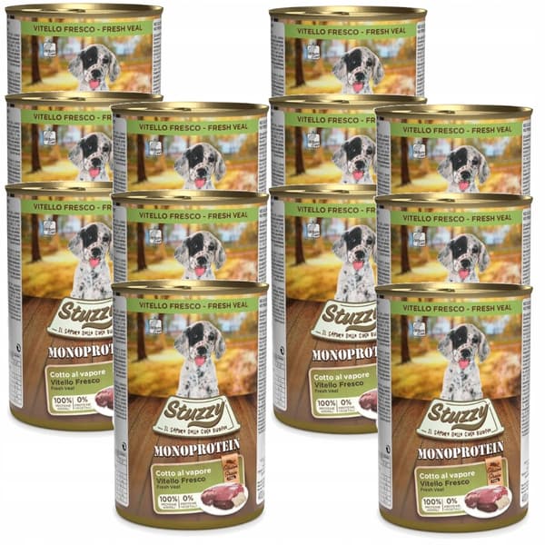 Stuzzy Monoprotein PUPPY FRESH våtfoder för hundar 12x400g