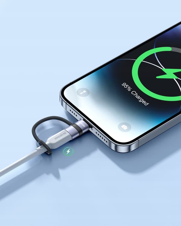 INNOSTYLE ADAPTER USB-C USB TYP C TILL LIGHTNING IPHONE 12 13 14