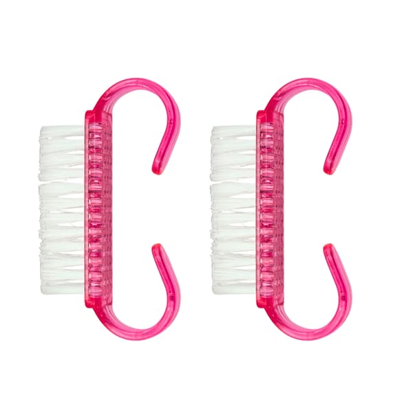 MINI håndbørste til manicure og pedicure, pink - 20 stk.