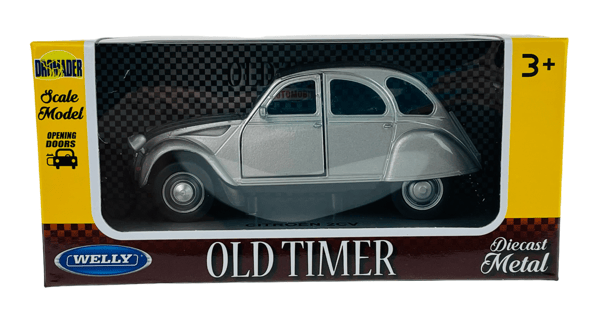 Welly VANHA timer citroen 2CV hopea katolla 1:34