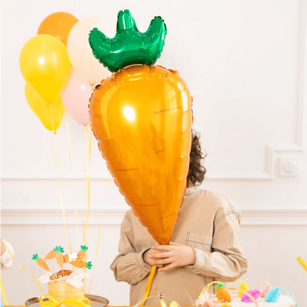 Morotfolieballong påsk 42x91cm