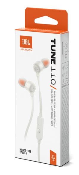 Kablede JBL Tune 110 Hvid
