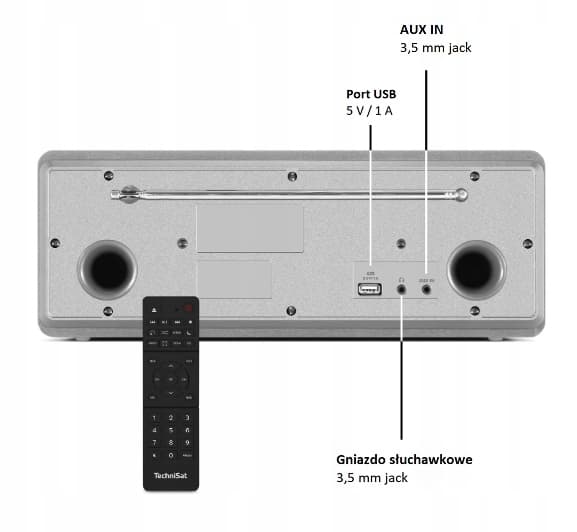 Radio TechniSat INTERNET CD DAB+ FM BT USB 2×5 W DIGITRADIO 372 silver