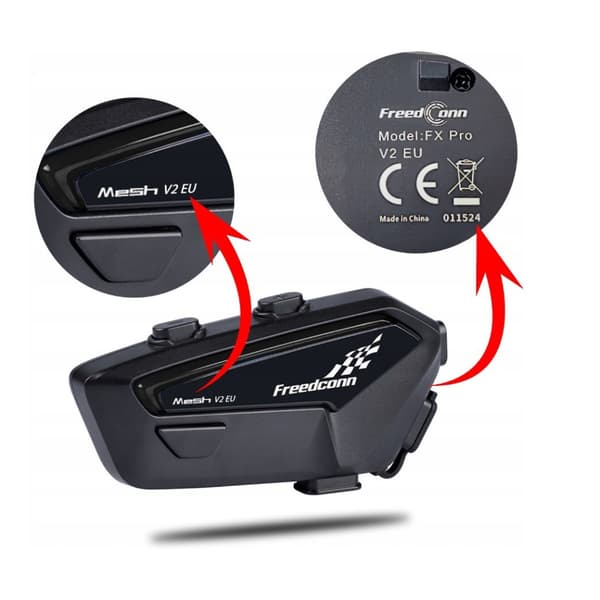 FreedConn FX Pro V2 EU MESH motorcykelintercom