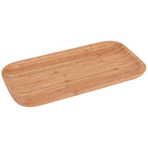 Rektangulär serveringsbricka i bambu 25x13 cm
