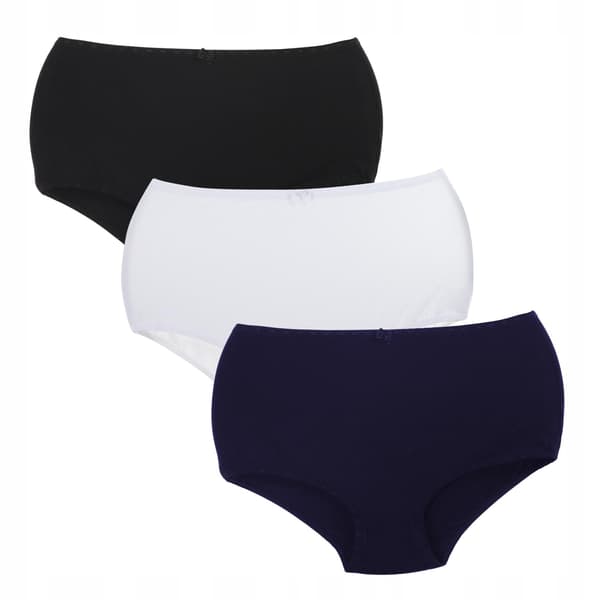 MORAJ Trosor Bomull Mixfärg Hög Midja 3-pack 4XL