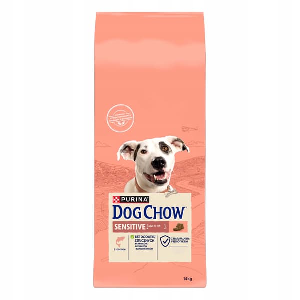 Purina Dog Chow Sensitive 14 kg tørfoder til hunde med laks