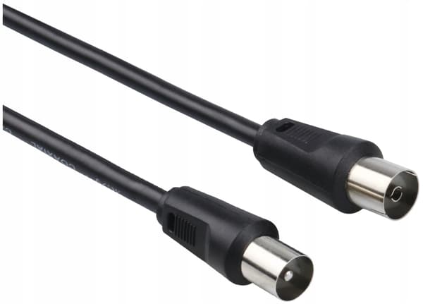 IEC-antennkabel 5m svart