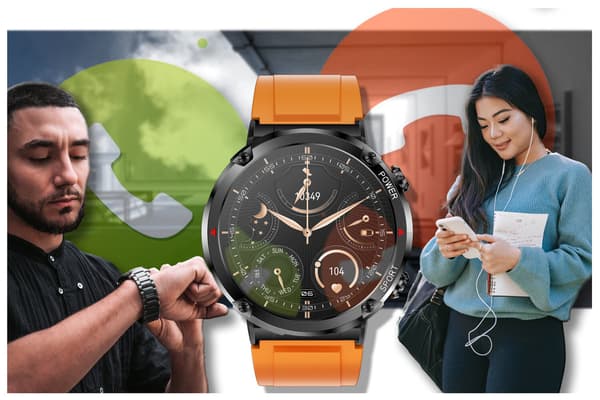 GRAVITY GT21-2 SMARTKLOCKA FÖR HERR – BLUETOOTH-SAMTAL, EXTRA ARMBAND (sg025b)