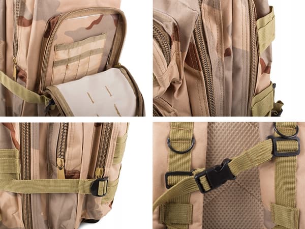 3P militärryggsäck beige (50) GAB_B