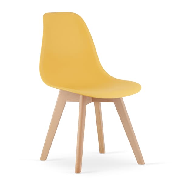 KITO stol sennep / naturlige ben x 2