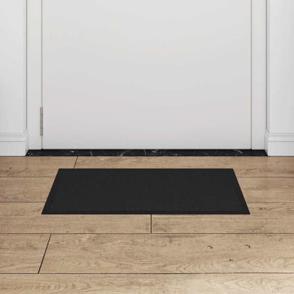 vidaXL dørmåtte, sort, 40 x 60 cm