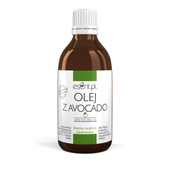 Avokadoöljy, kylmäpuristettu, puhdistamaton 250 ml.