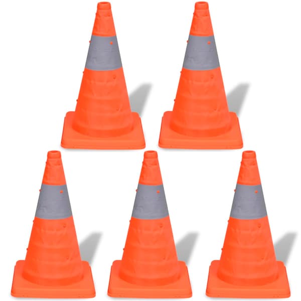 Sammenklappelige trafikkegler 42 cm