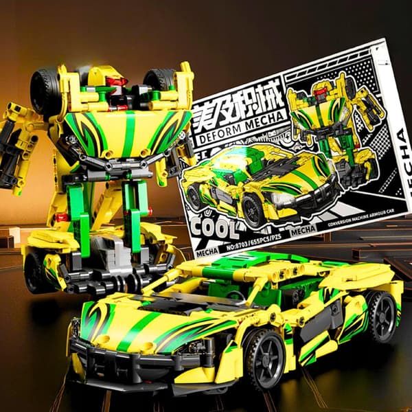 Rakennuspalikat Auto Robotti 2in1 -sarja