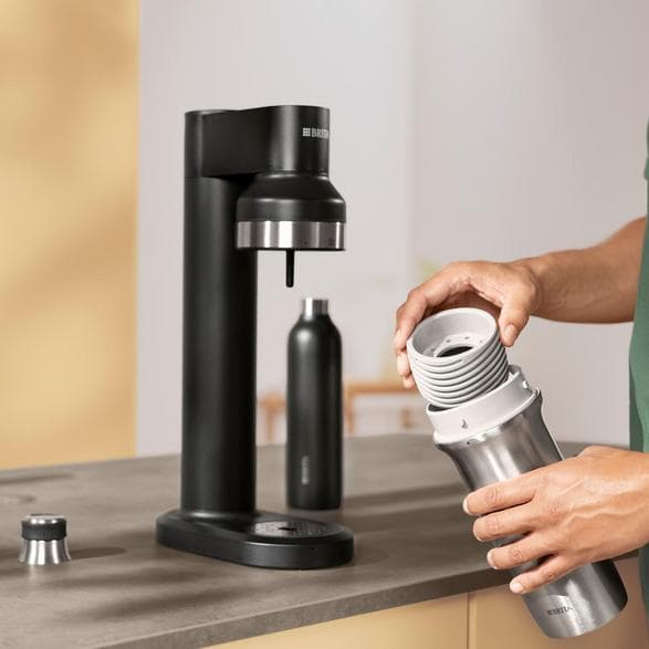 Flaske til sodastreamer BRITA sodaTRIO 1 L Sort