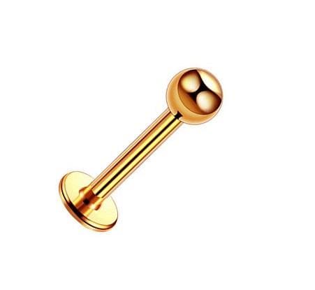 Labret - klassisk roséguld - L-001 1.2/6/2