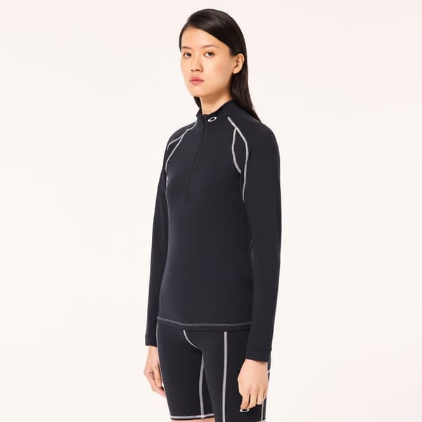 Oakley RIBBED QTR ZIP damer langærmet sort FOA500576-02E r M