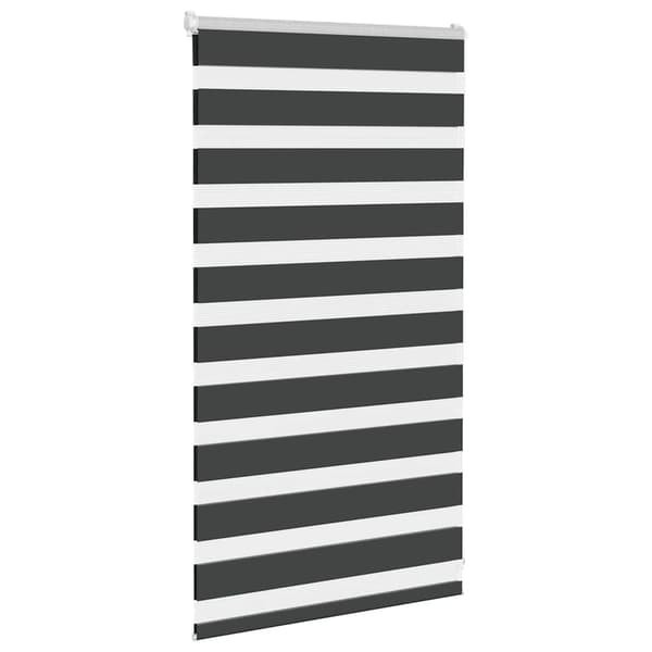 vidaXL zebragardin, sort, stofbredde 70,9 cm, polyester