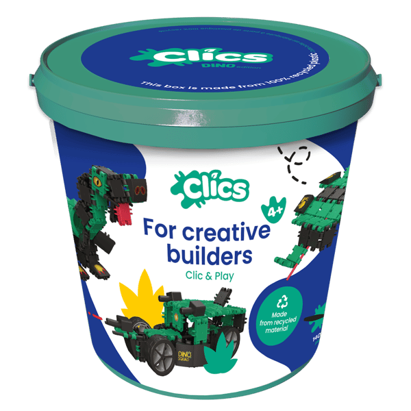 Clics Hink 6 i 1 Dinosaurier 141 bitar 5+
