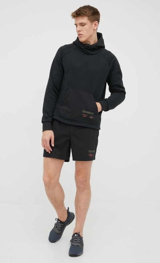 Reebok sort hættetrøje med logo S 0A7C4_A* BAGGRUNDE