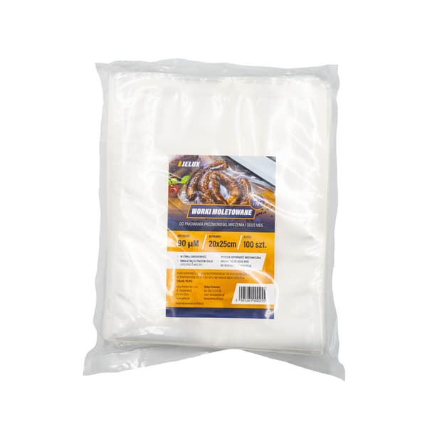Räfflade påsar för vakuumförpackning 200x250mm 100st.