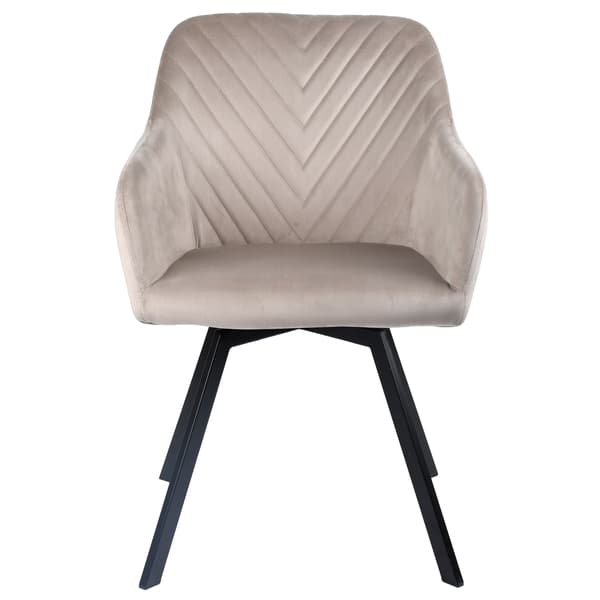 PANKO 2 klädd snurrstol, beige sammet