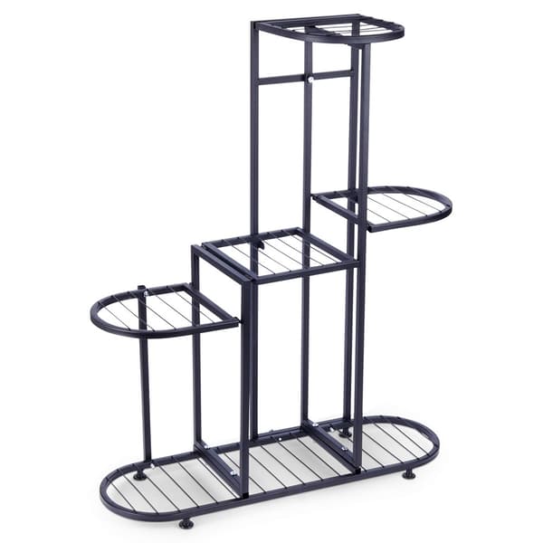 Metal blomsterstand sort 5-niveau 84,5 cm