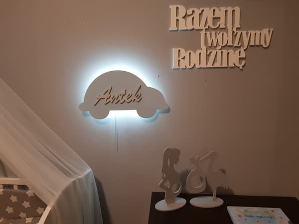 Lasten autolamppu, personoitu LED