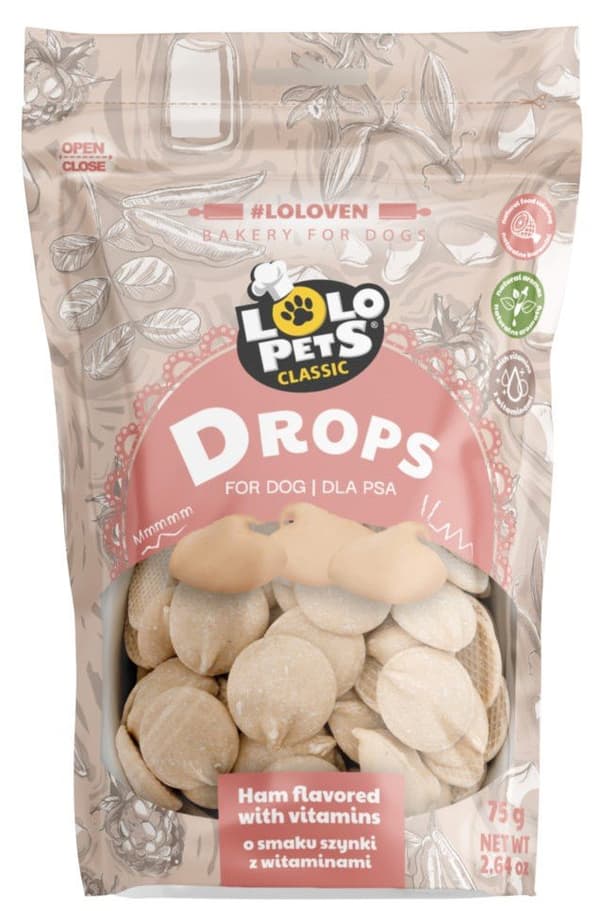 Lolo Pets | Vitamindroppar för hundar 75g - Skinksmak 75g