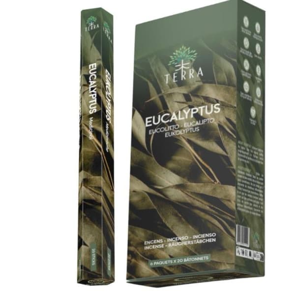 Terra Eucalyptus røgelsespinde 20 stk. eukalyptus