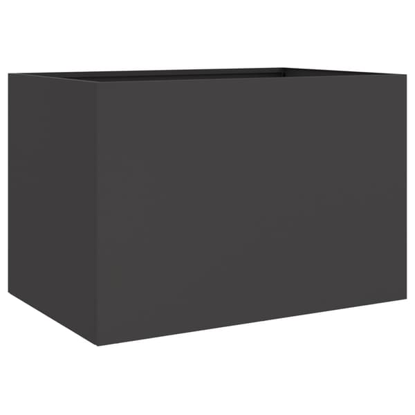 vidaXL plantekasse, sort, 62x47x46 cm, stål