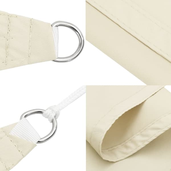 vidaXL Aurinkopurje, kermanvärinen, 2x2x2 m, 100% polyesteriä