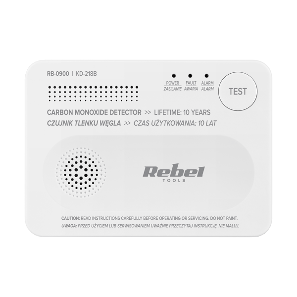 Kolmonoxidsensor KD-218B trådlös batteridriven Rebel