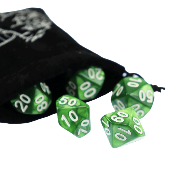 RPG Terning Ti-Sidet Terning D10 00-90 Druidens Hvisken