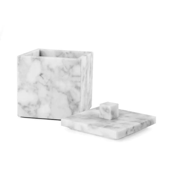 Q-BATH PREMIUM DECOR 1522 Carrara Marmor Kosmetikbeholder