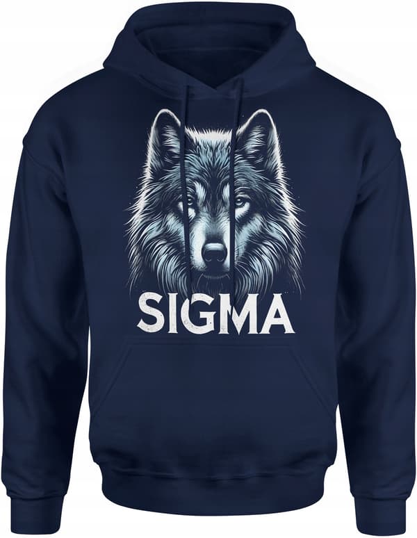 SIGMA WOLF HERRSWEATSHIRT MED TRYCK, PRESENT TILL EN KILLE