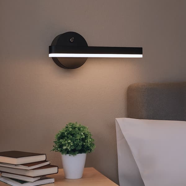 SYDNEY LED VÆGLAMPE SORT MILAGRO ML6348