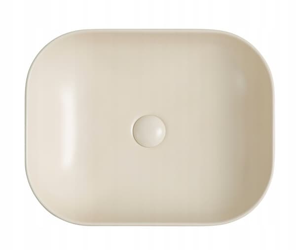 BELLA BORDVASKE 50,5X40,5 CM OVAL BEIGE MAT