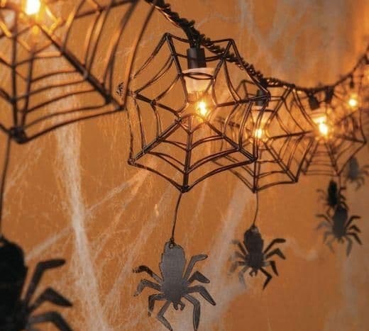 Halloween-edderkoppespind, hvid, 60 g, 1 pakke.