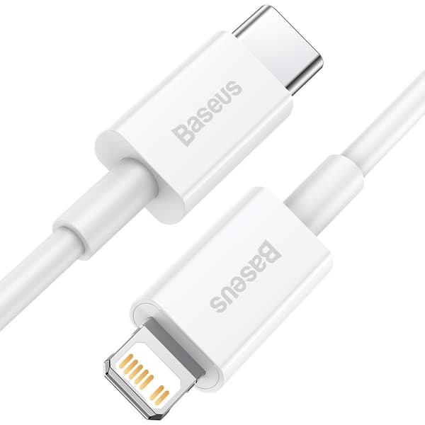Baseus Superior Series USB-C til Lightning-kabel, 20W, PD, 2m (hvid)