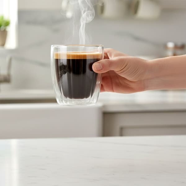 Dobbeltvæggede termiske glas til espresso 120 ml 2 stk.