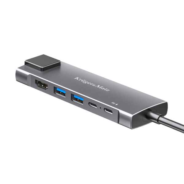 Adapter (HUB) USB typ C till hdmi/2x USB 3.0/2x USB typ C/RJ45