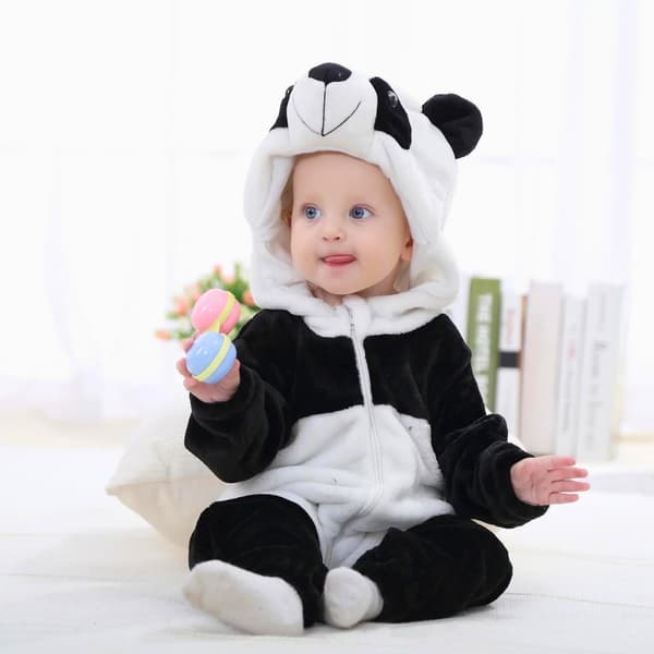 Heldragt til baby Panda 100 cm: 85-90 cm