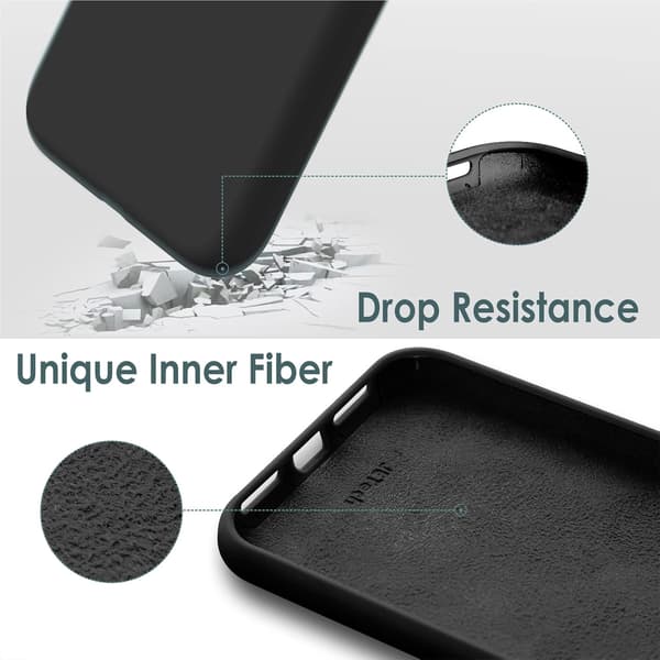 COVER TIL APPLE IPHONE 11 6,1" SORT SILIKONE MASSIV A2111