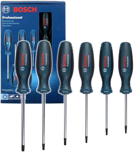 BOSCH SKRUETRÆKKERSÆT 6 DELT TORX